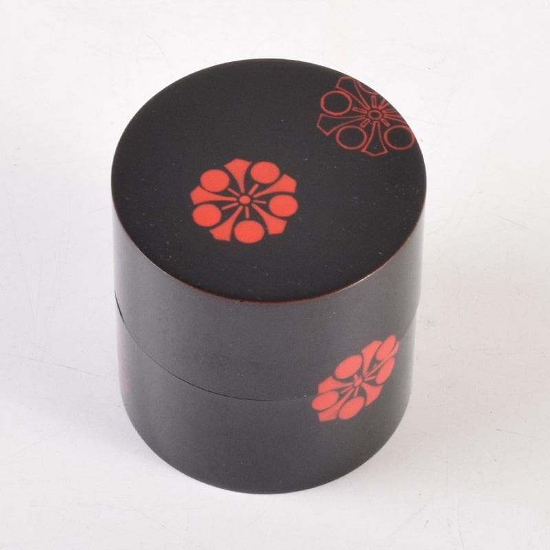 茶道具　山中塗　道場宗廣作　梅蒔絵　中次　共箱　V　8326