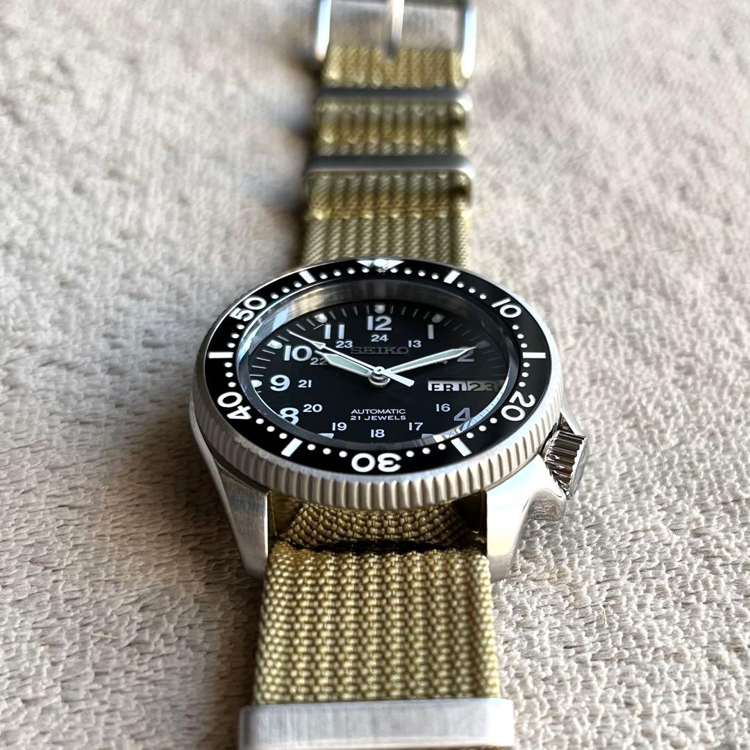 7s26-3060 SNX427 カスタム ミリタリーウォッチ ダイバーズ