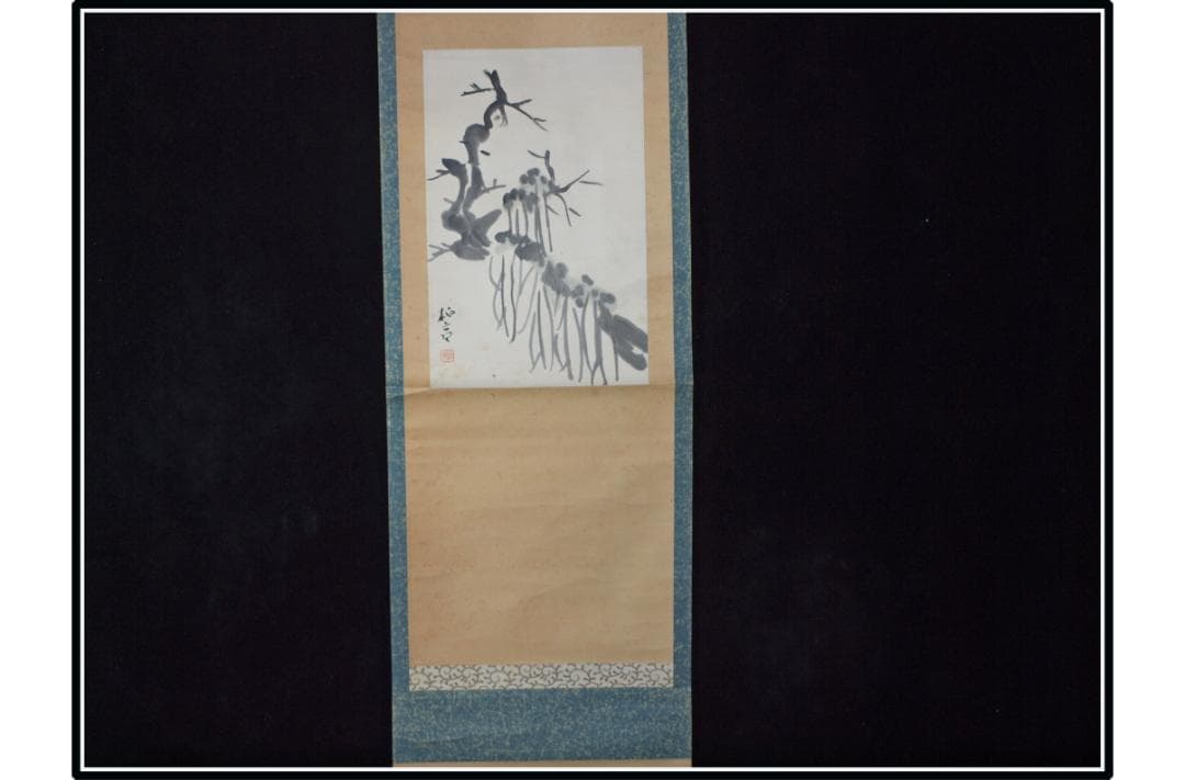 古民家　日本江戸時代肉筆掛け軸そ美术品 激安骨董品 X1079C16-8