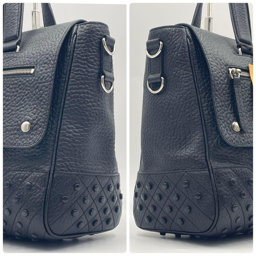 【未使用級】TOD’S ゴンミーニ エンベロープ レザービジネスバック2way