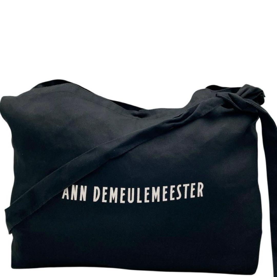 美品 ANN DEMEULEMEESTER ブラック ショルダーバッグ f285
