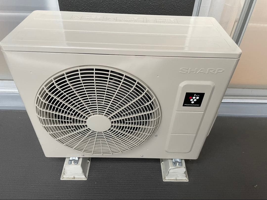 SHARP エアコン本体 室外機 AY-R22H-W 2023年製（保証書付き）