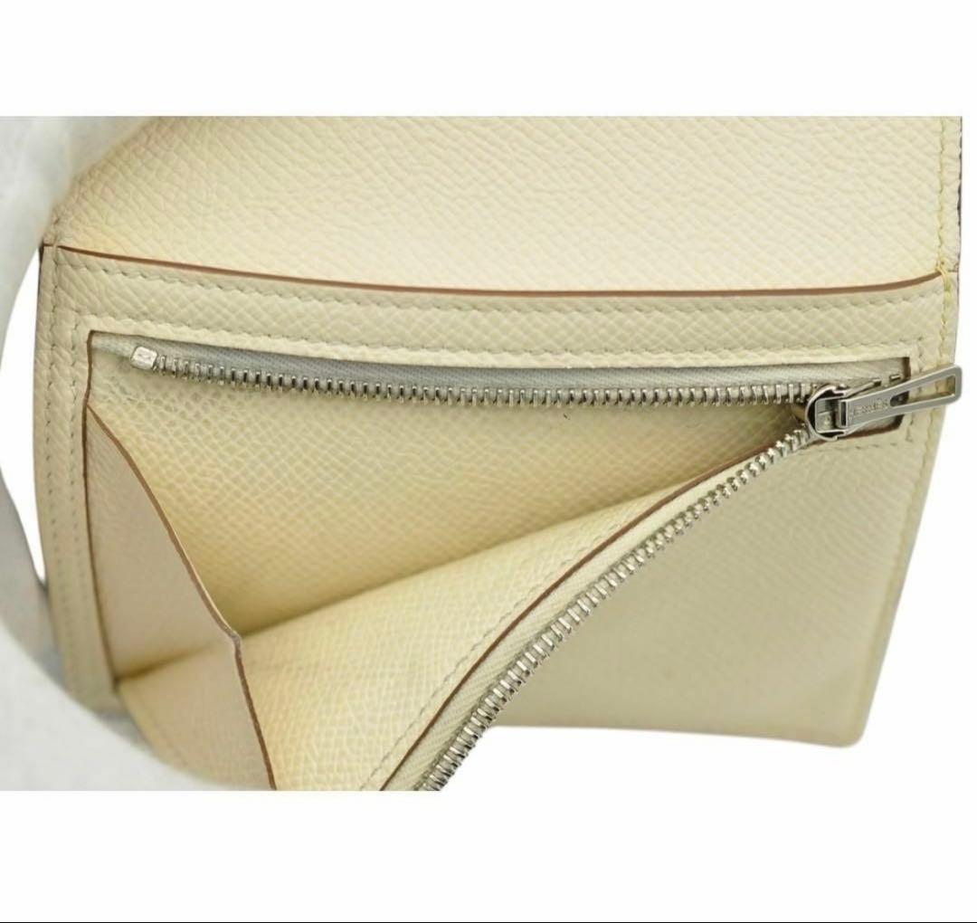 阪*南様 HERMES ベアン コンパクト エプソン バイカラー 財布 Z刻印