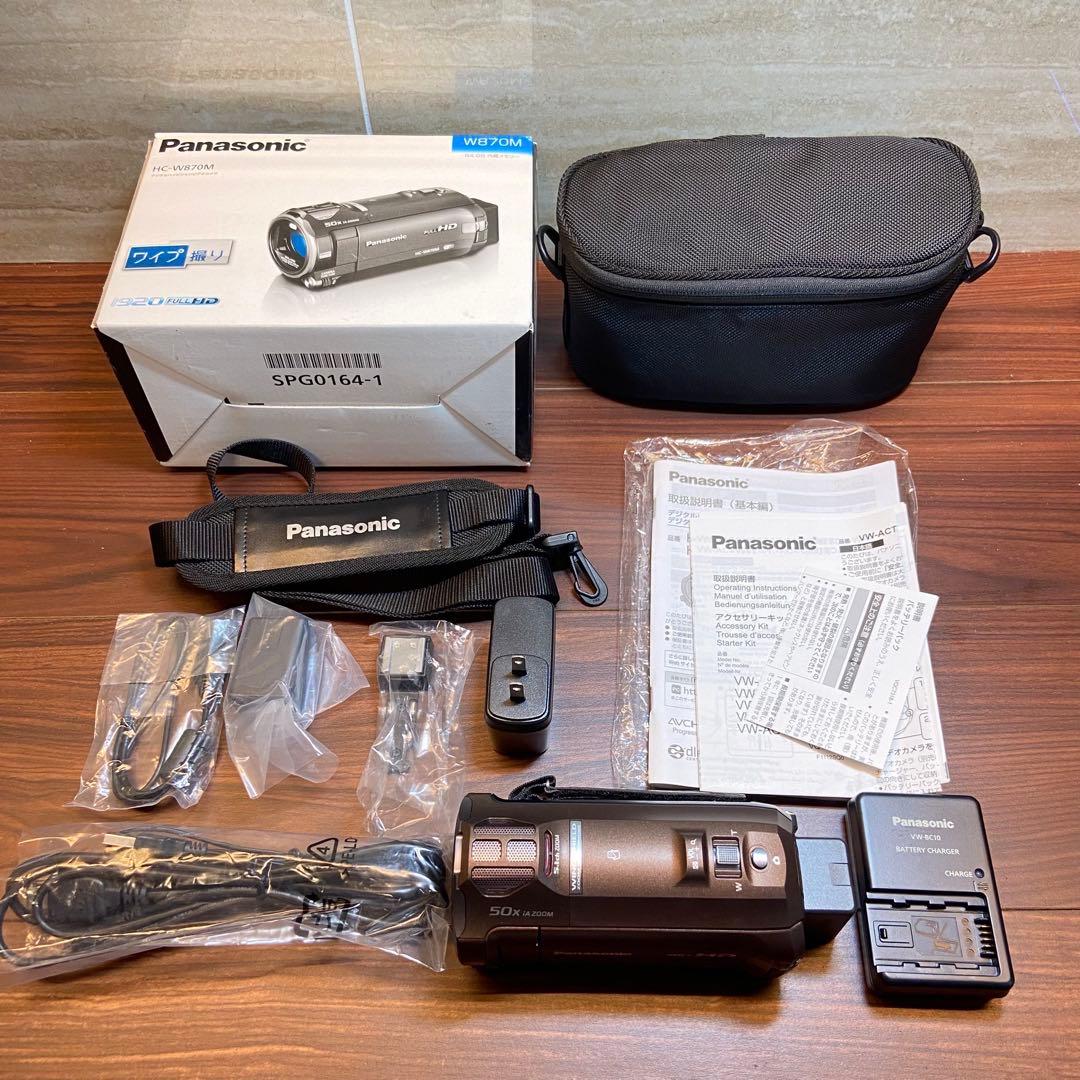 Panasonic HC-W870M ビデオカメラ ほぼ新品 3390