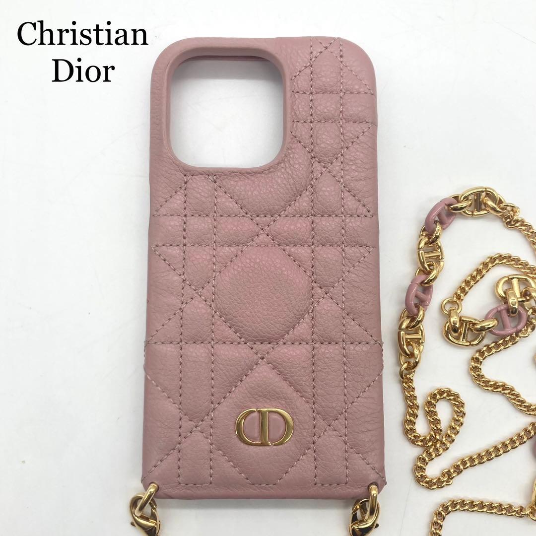 【極美品】クリスチャンディオール iPhoneケース 14pro カナージュ