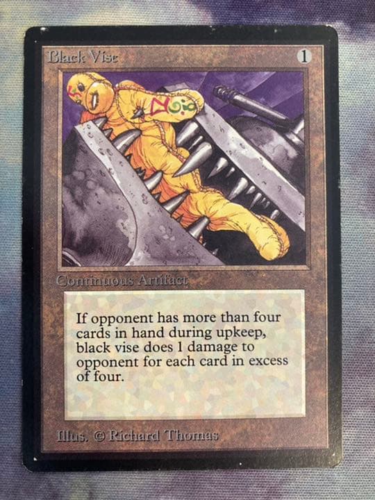 β ベータ　黒の万力　英1枚　LEB