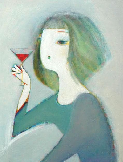 油絵 絵 絵画 インテリア 額付(黒) F6-050313 人物 女性像