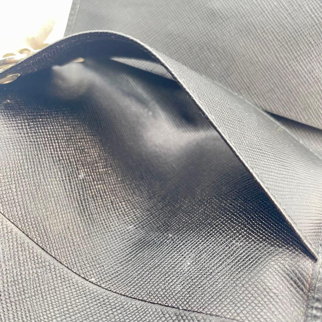 PRADA プラダ　キーケース　レザー　ブラック　管理番号【b107】