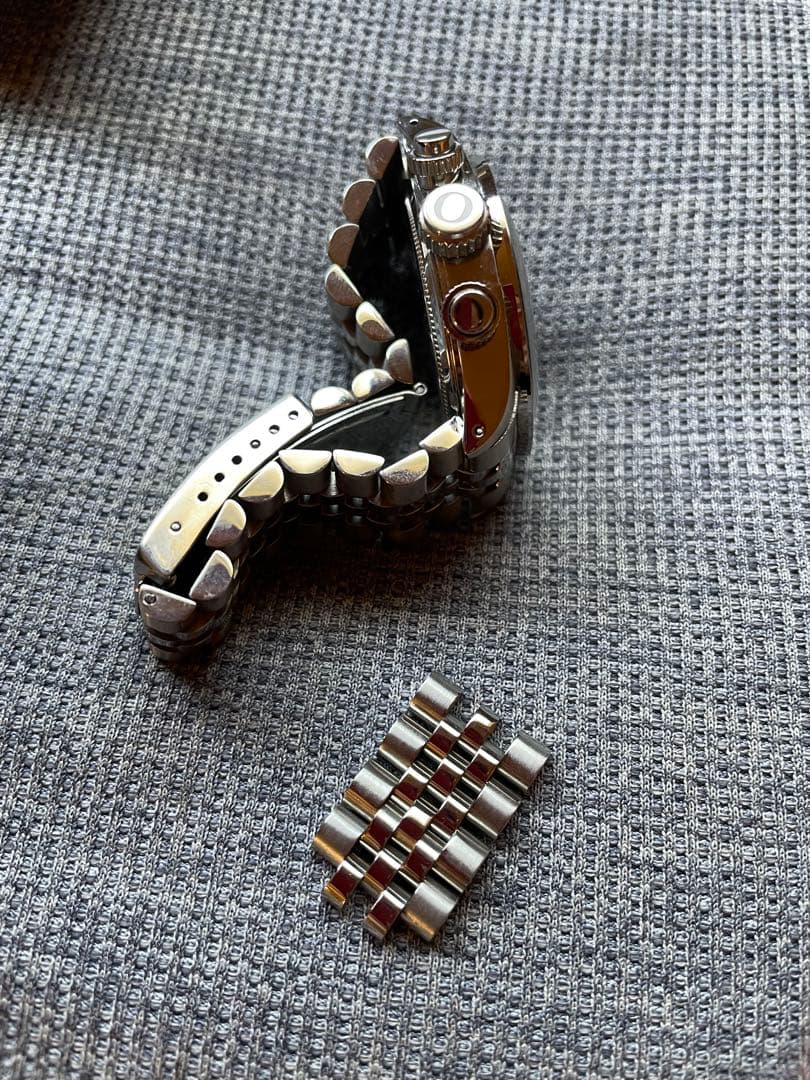 専用outline チックタック 2レジスタークロノグラフ パンダ