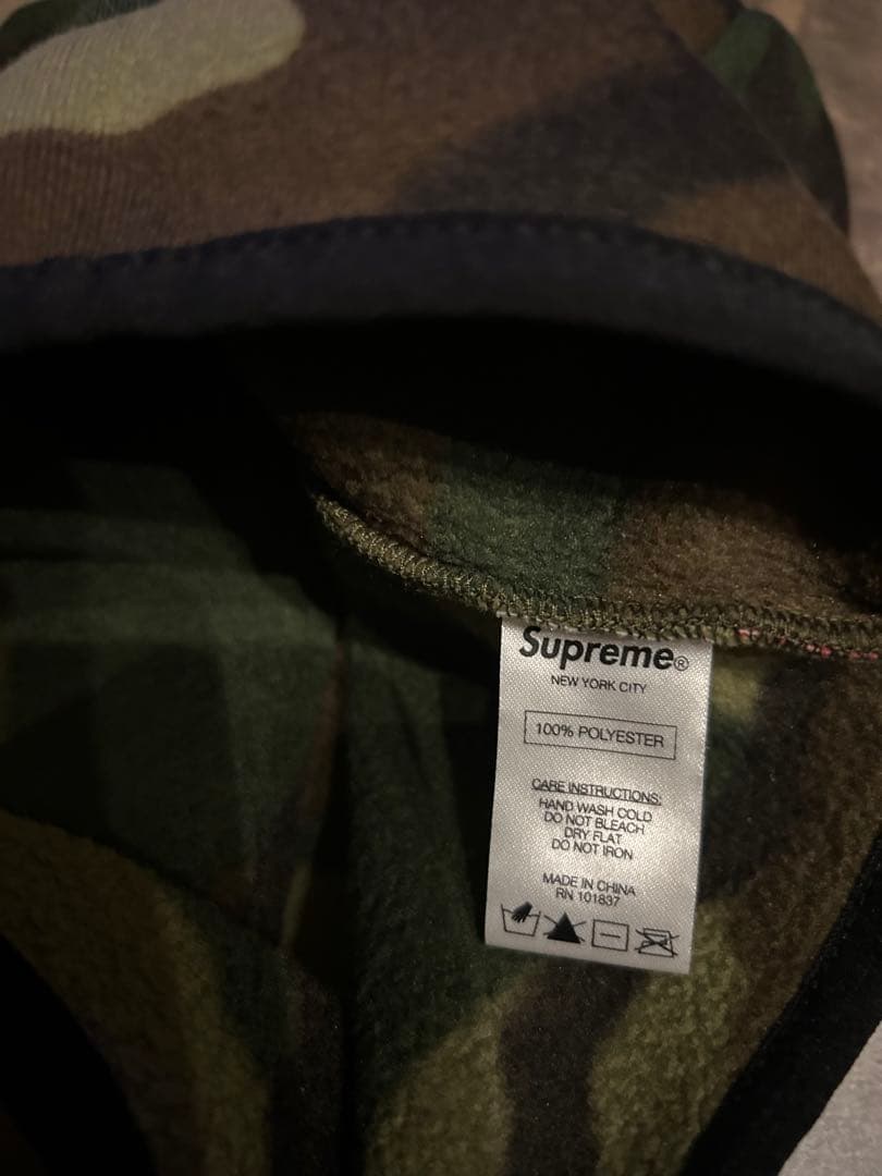 Supremeネックウォーマー fleece neck gaiter カモ　美品