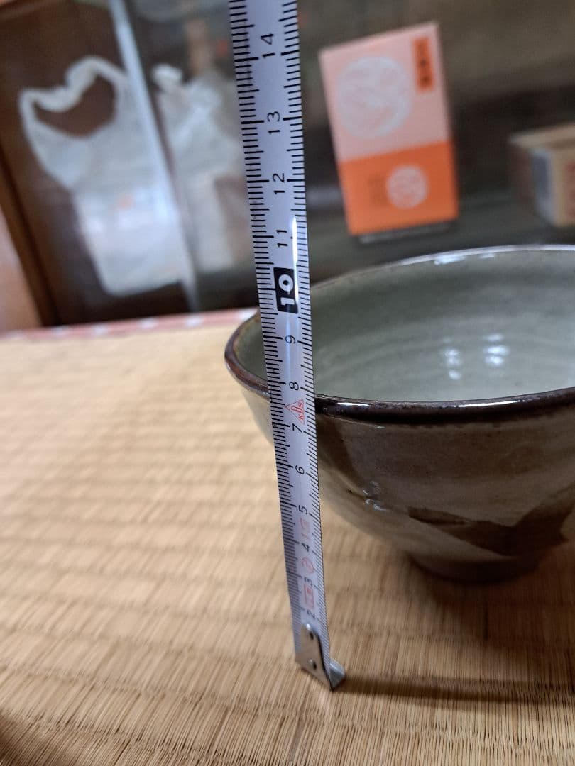 は*な様 超メルカリ市限定。12月15日まで 青緑色の数茶碗 木箱付き　十客入