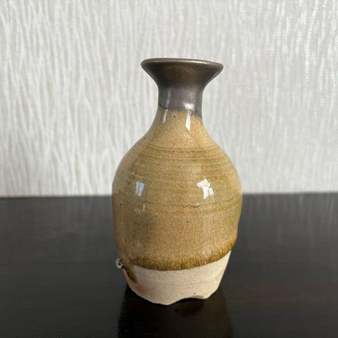 織部　小徳利　金継ぎ