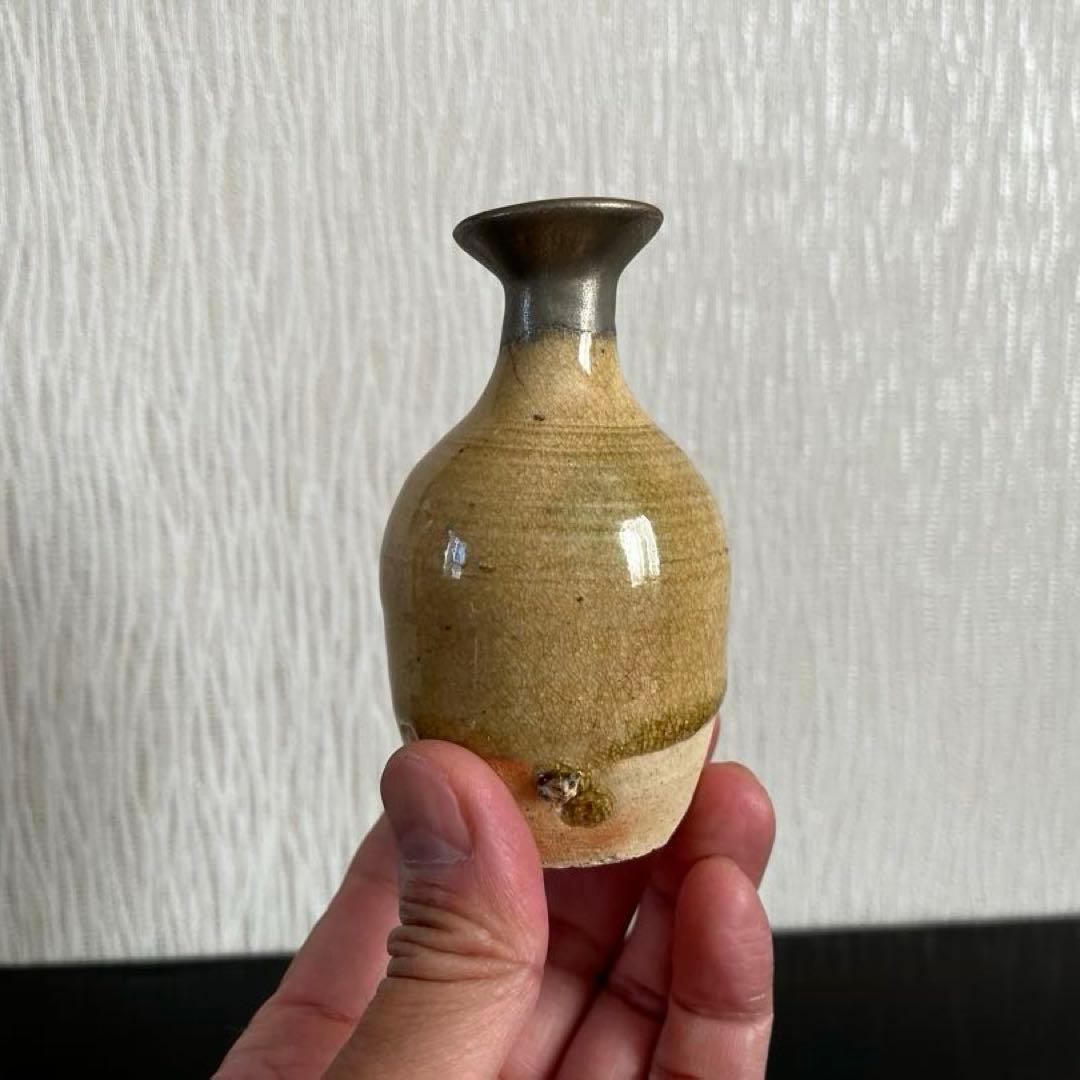 織部　小徳利　金継ぎ
