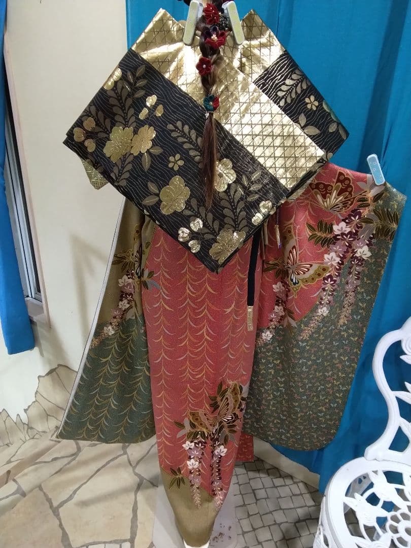 振袖フルセット、正絹振袖成人式、重ね衿、帯揚げ帯締め、西陣高級袋帯、襦袢