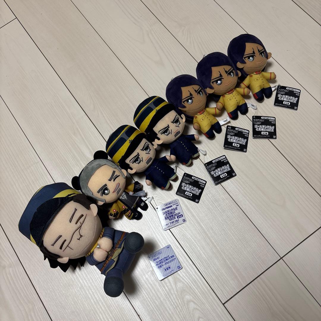 ゴールデンカムイ￼ ぬいぐるみ7個セット まとめ売り￼