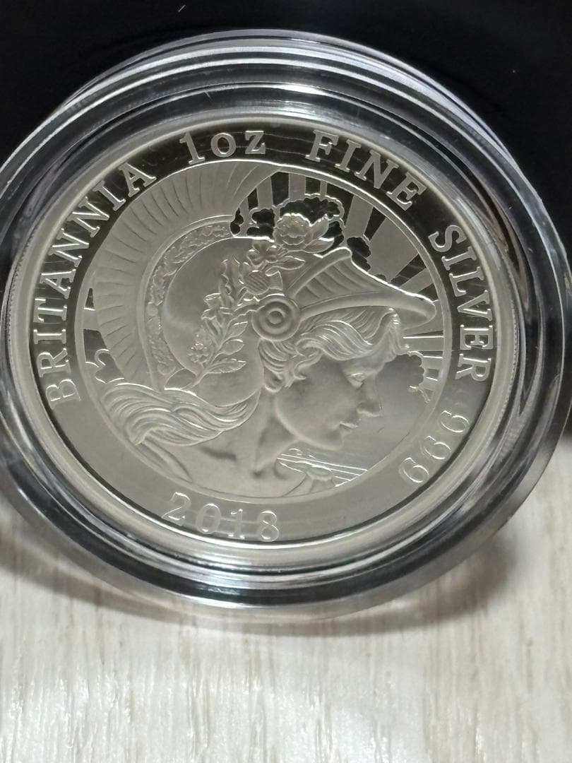 【新品】2018年 ブリタニア 1oz 銀貨(38.61mm)