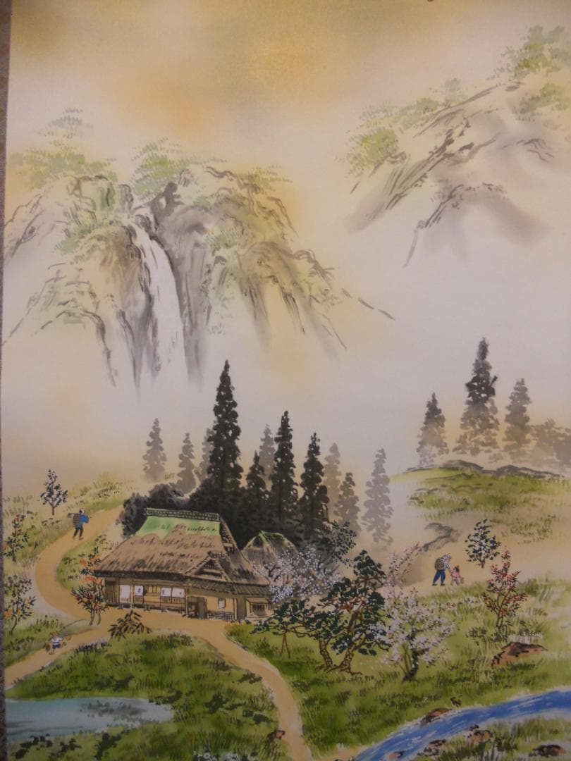 掛け軸 辻至道 方殺封印 十二支守り木 恵方図 絹本 希少 茶道具 掛軸 美品