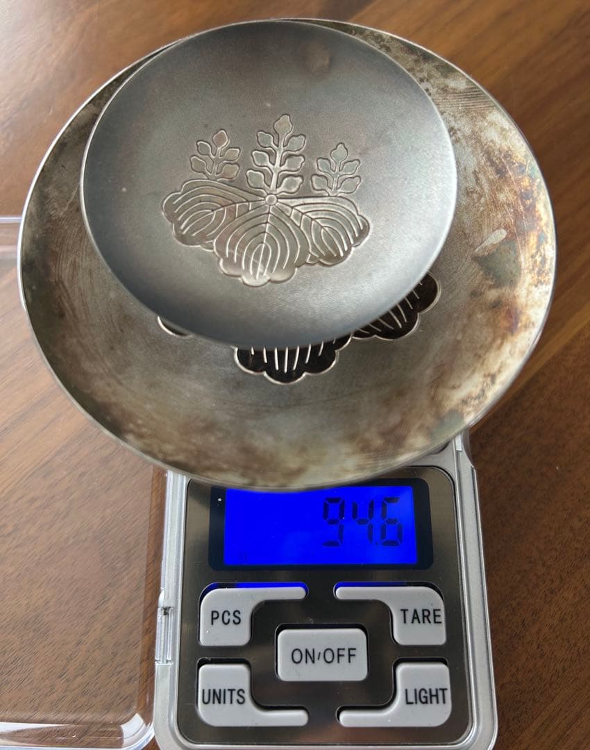 銀杯　農林内臣　贈　銀盃　純銀　SILVER 1000 造幣局　国旗　おまけ付き