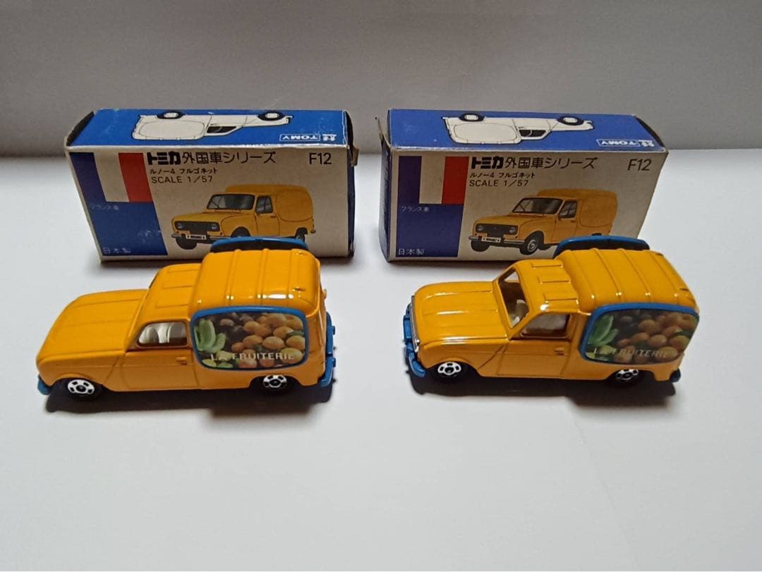 トミカ　外国車シリーズF12 ルノー4 フルゴネット　2個