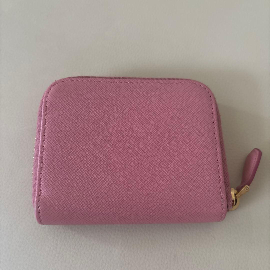 PRADA サフィアーノ レザー ウォレット ケース ピンク