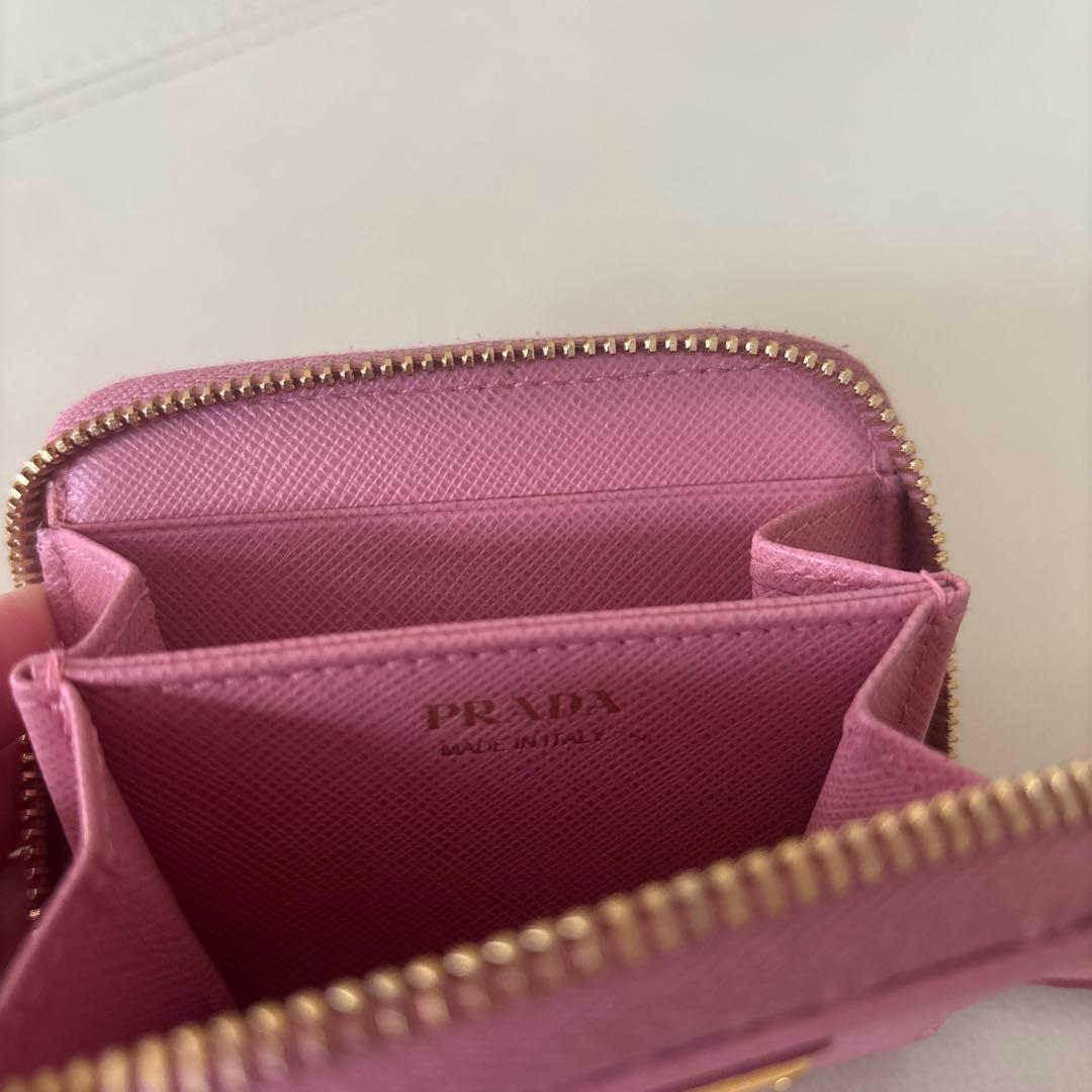 PRADA サフィアーノ レザー ウォレット ケース ピンク