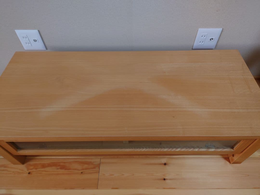 【トットちゃん 】無印良品　タモ材　テレビボード