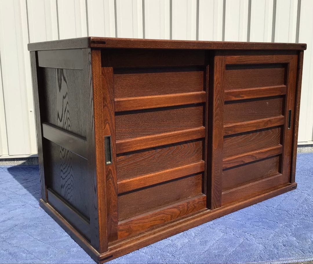 55万相当 高級民芸家具 北海道家具 国産ニレ材使用 遊木民 チェスト 北欧風