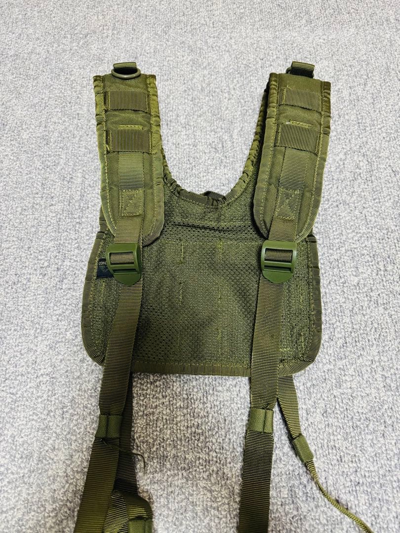 モジュラー式オリーブドラブベスト、サスペンダー、弾帯、ダンプポーチ