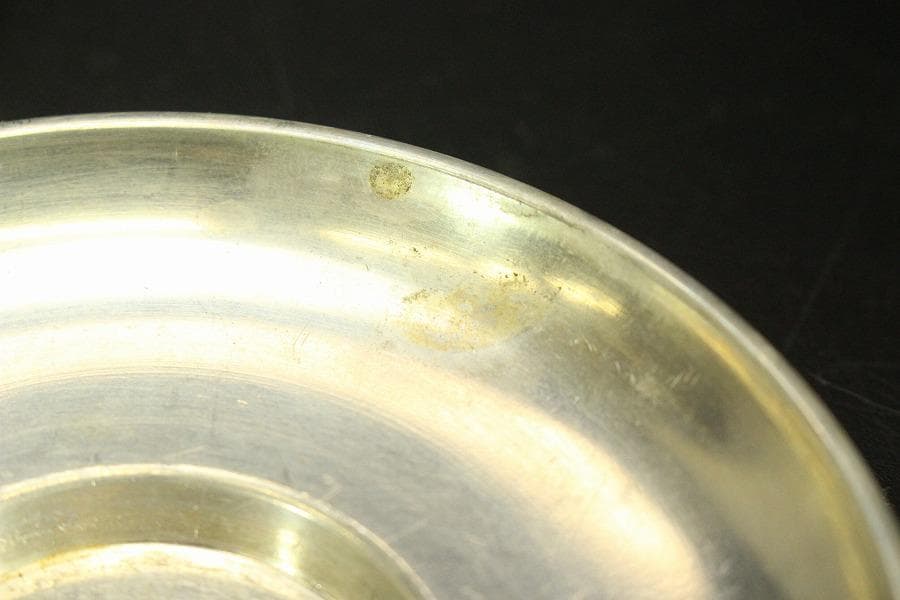 煎茶 錫茶托 四君子紋 円形 二種 十件 まとめて(A874)