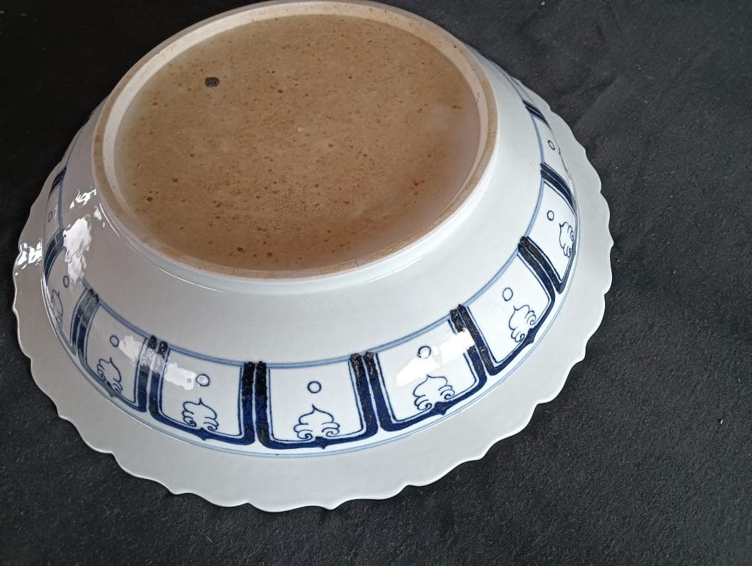 元代　鳳凰図大皿　劉書芬　作