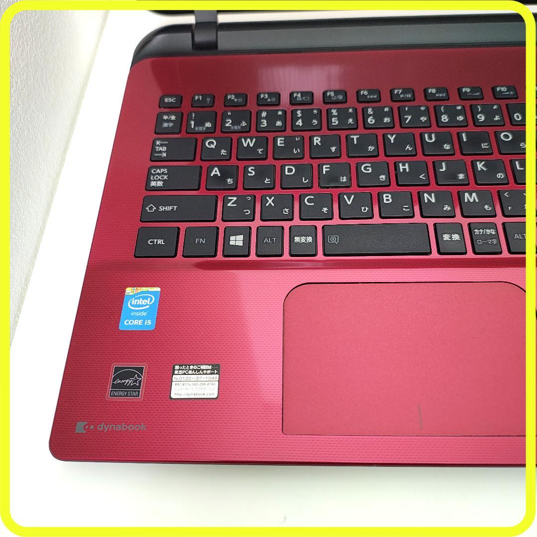 赤　新品SSD256GB⭐️windows11ノートパソコン　カメラ　798