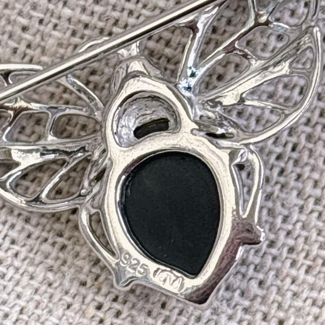 万博　ポーランド　琥珀ジュエリー　ブローチ　シルバー