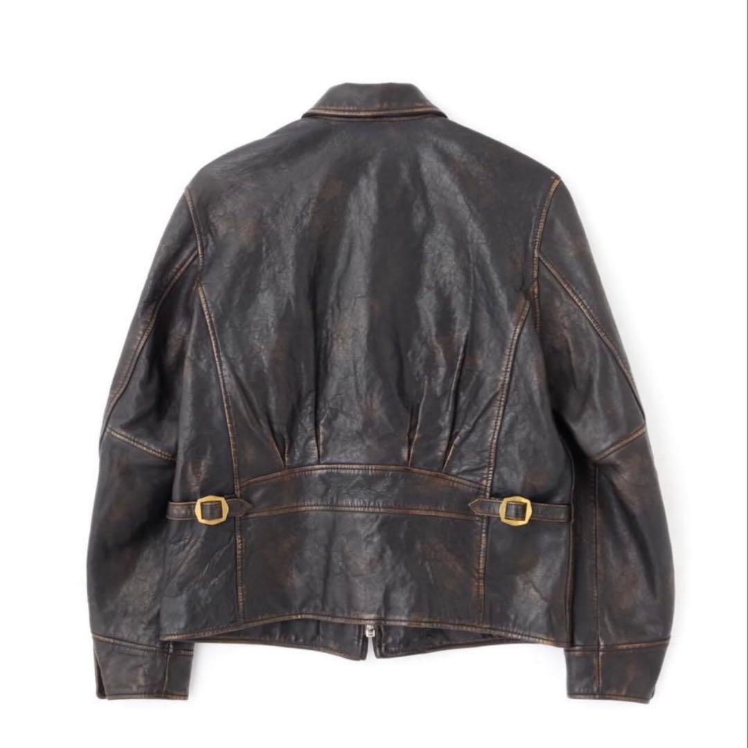 よ*ん様 ショット　スポーツレザージャケット　シングルライダース　ラムレザー