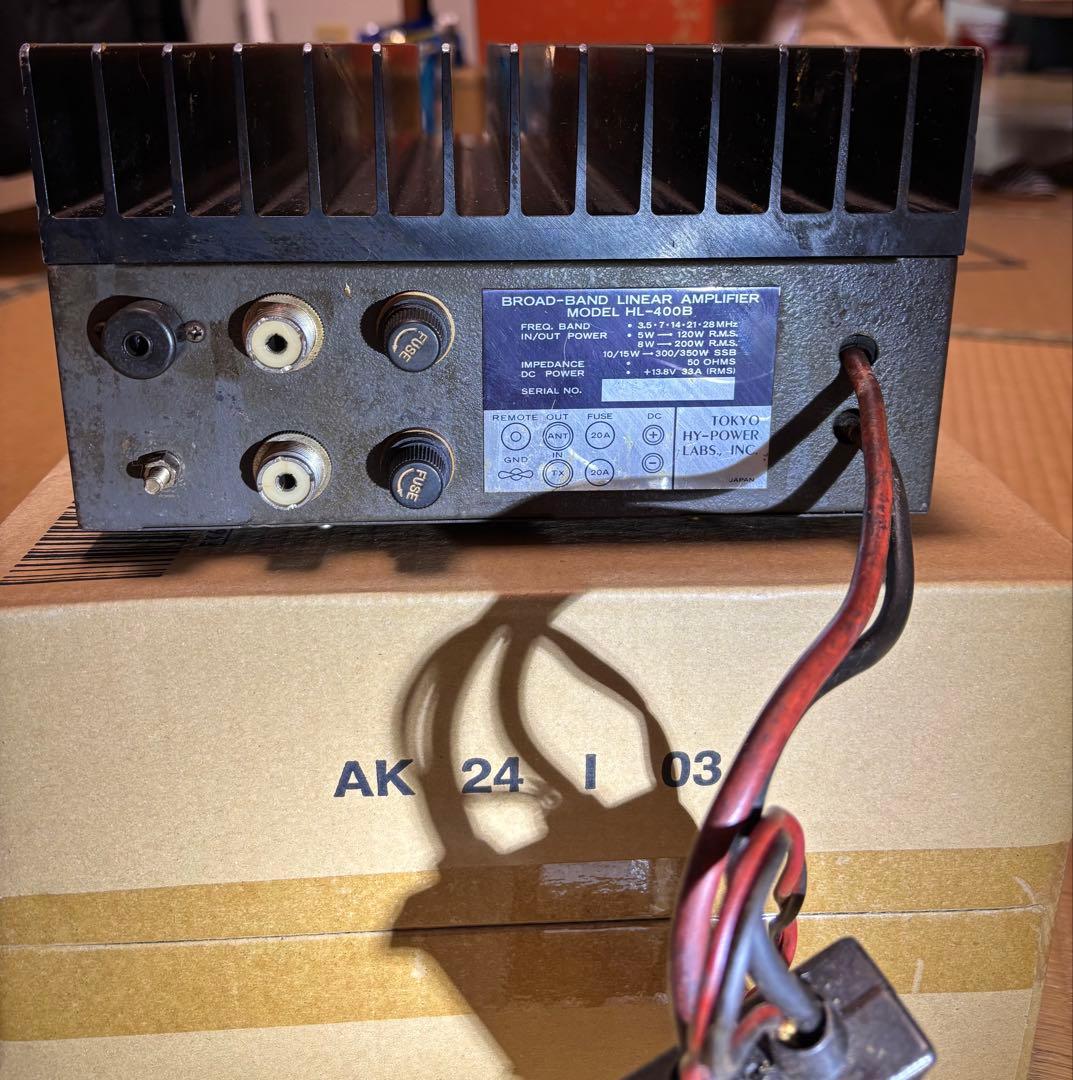 【動作確認済み】東京ハイパワー HL-400B リニアアンプ　アマチュア無線