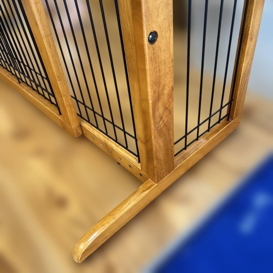 リッチェル　ペット用 木製おくだけゲート ロータイプ　ワイド