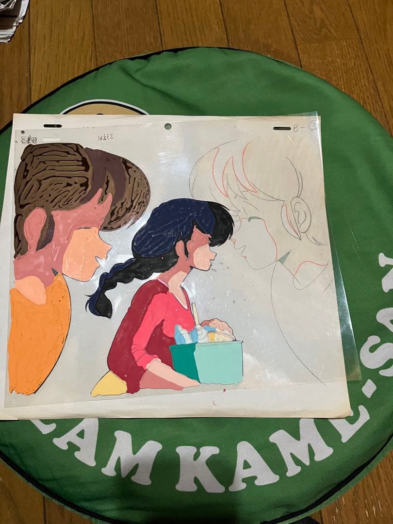 超激レア‼︎ めぞん一刻　笑顔　かわいい　音無響子　五代裕作　セル画&原画？動画？