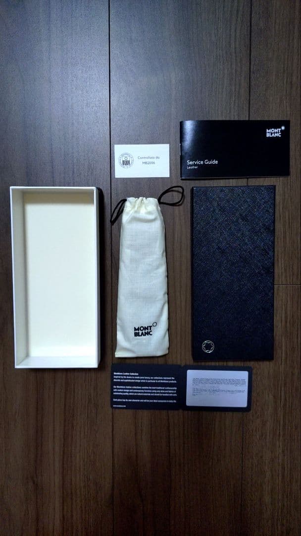 MONTBLANC モンブラ レザーペンケース 1本用　ブラック 114700