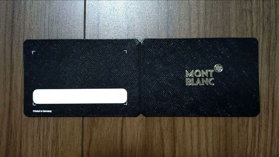 MONTBLANC モンブラ レザーペンケース 1本用　ブラック 114700