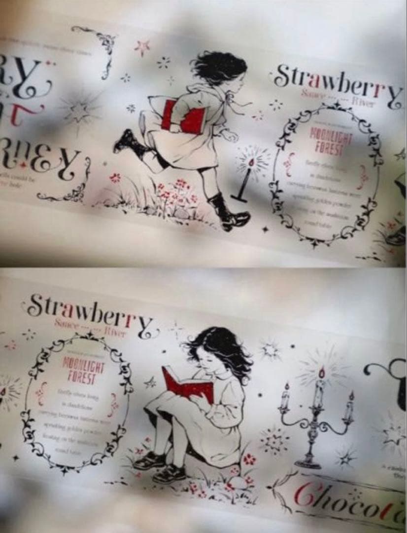 PET 红 7cm×10m 海外マスキングテープ　海外マステ　英字　女の子　人物