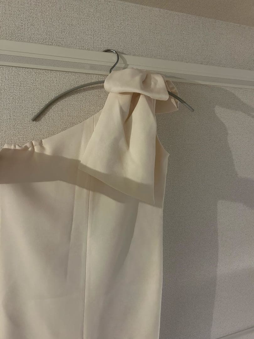 スーツ・フォーマル・ドレス Acka one shoulder point one-piece ivory