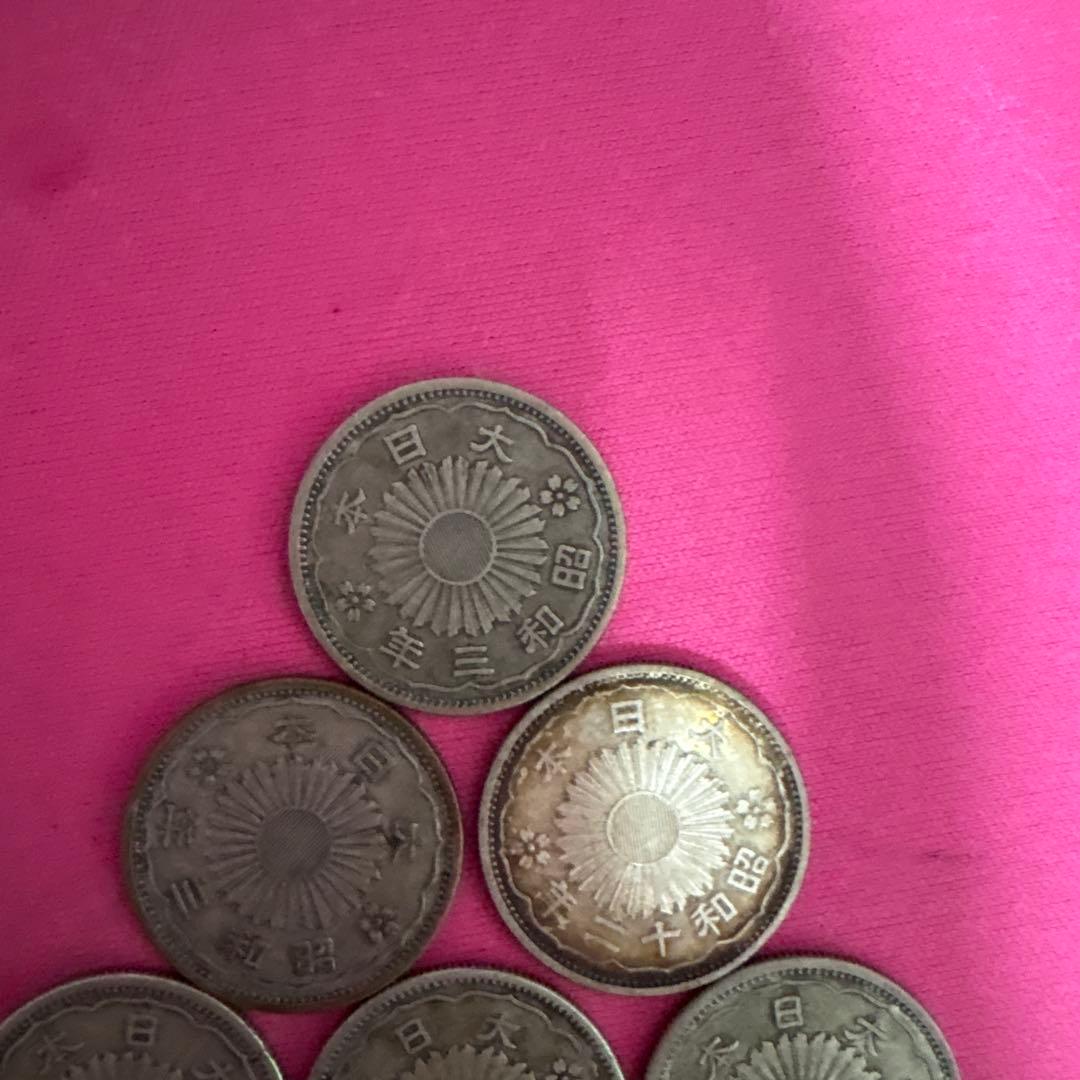美品 鳳凰小型50銭銀貨 大正11•12•13•15昭和3•12年 10枚セット