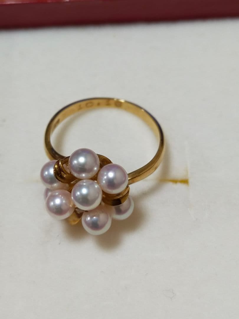 K18 パール ダイヤモンド　リング