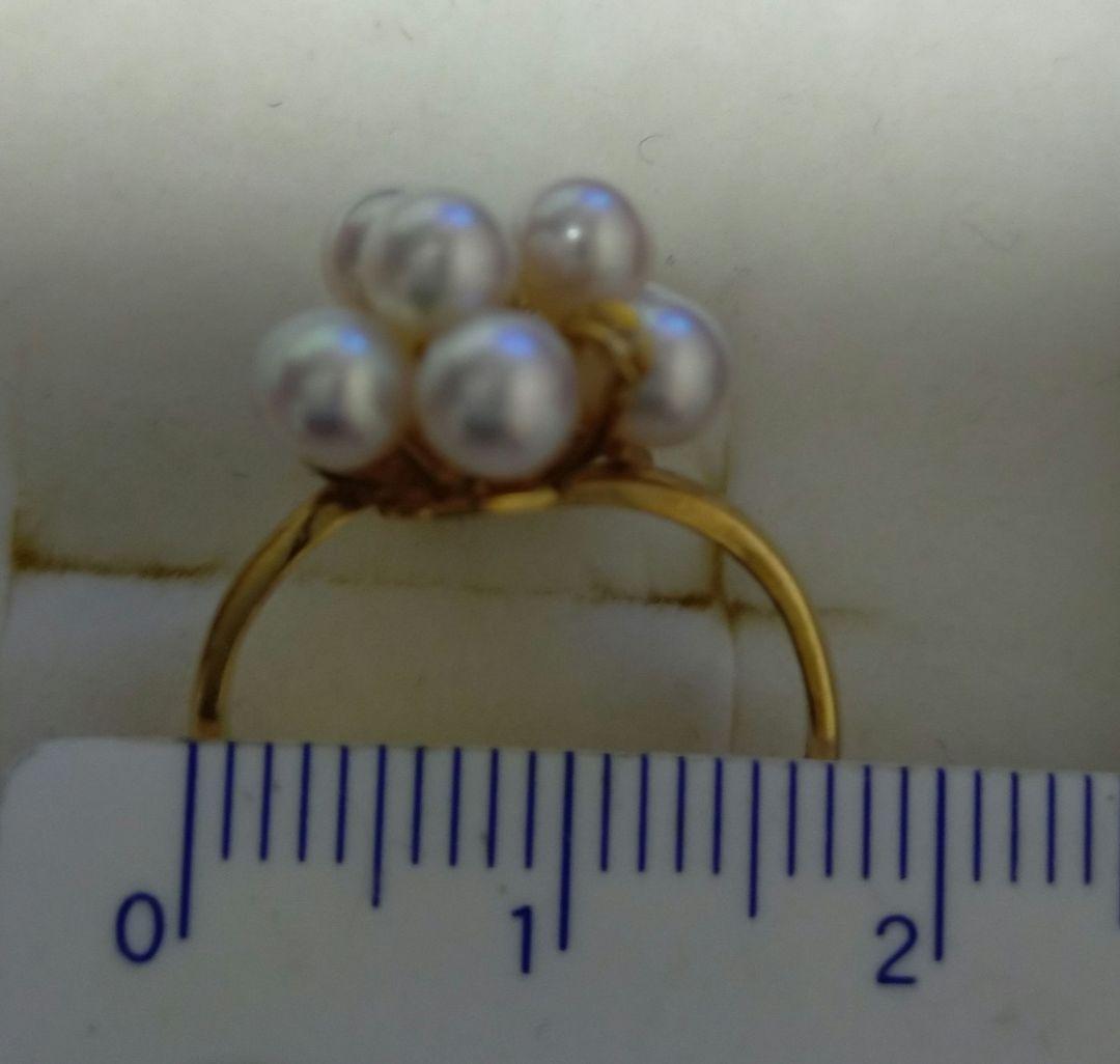 K18 パール ダイヤモンド　リング