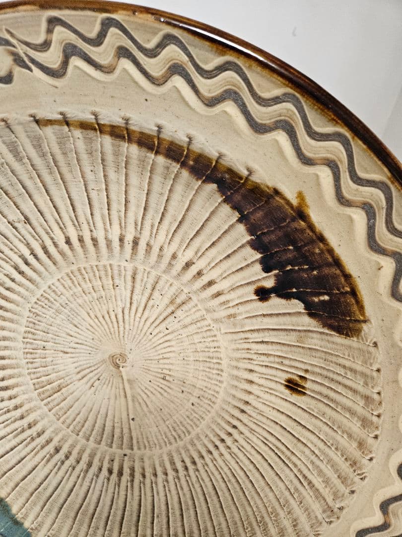 小鹿田焼　大皿　特大　50cm　骨董