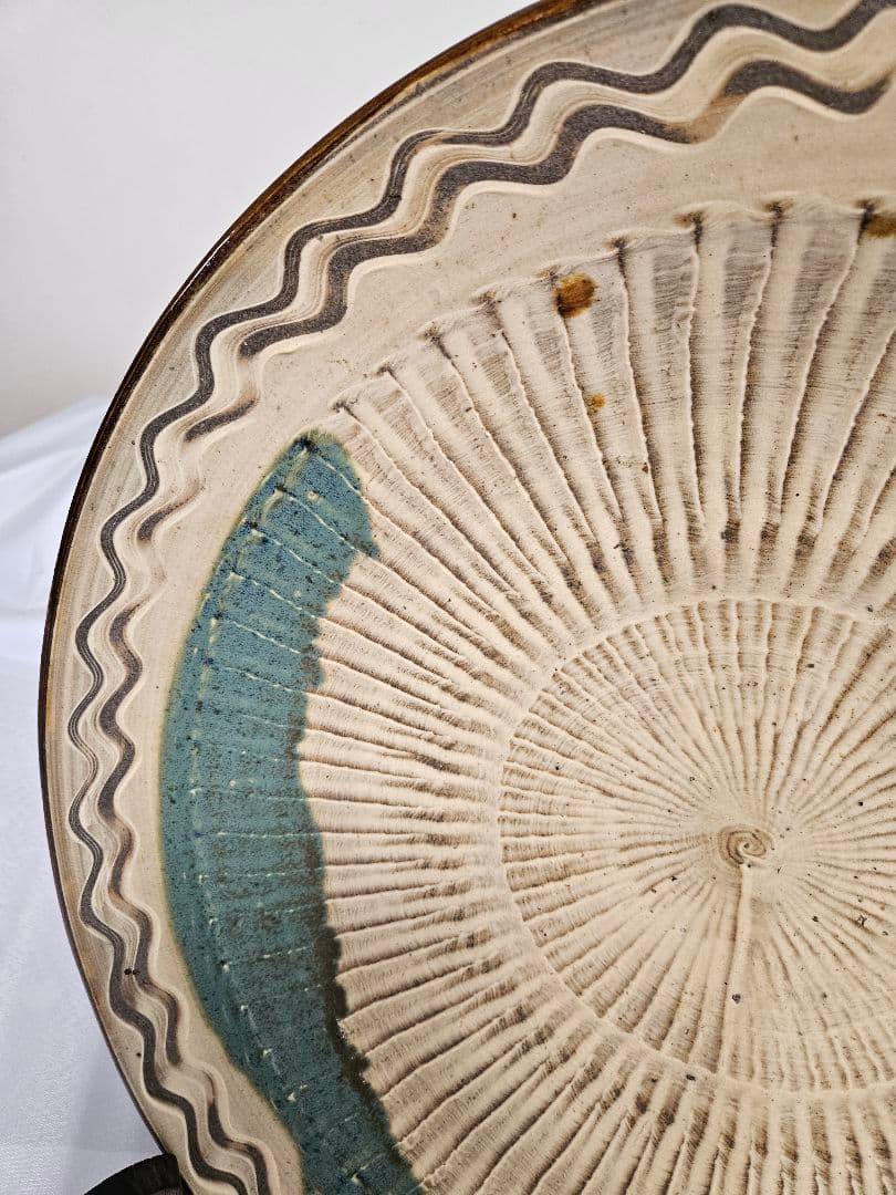 小鹿田焼　大皿　特大　50cm　骨董