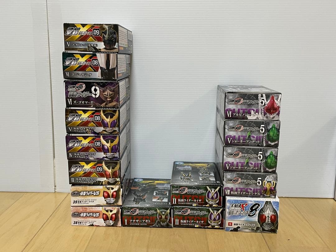 主に平成仮面ライダー掌動（shodo）の52体