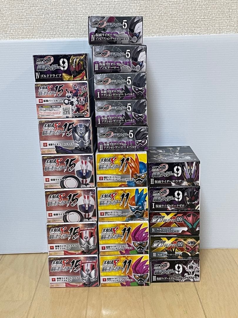 主に平成仮面ライダー掌動（shodo）の52体