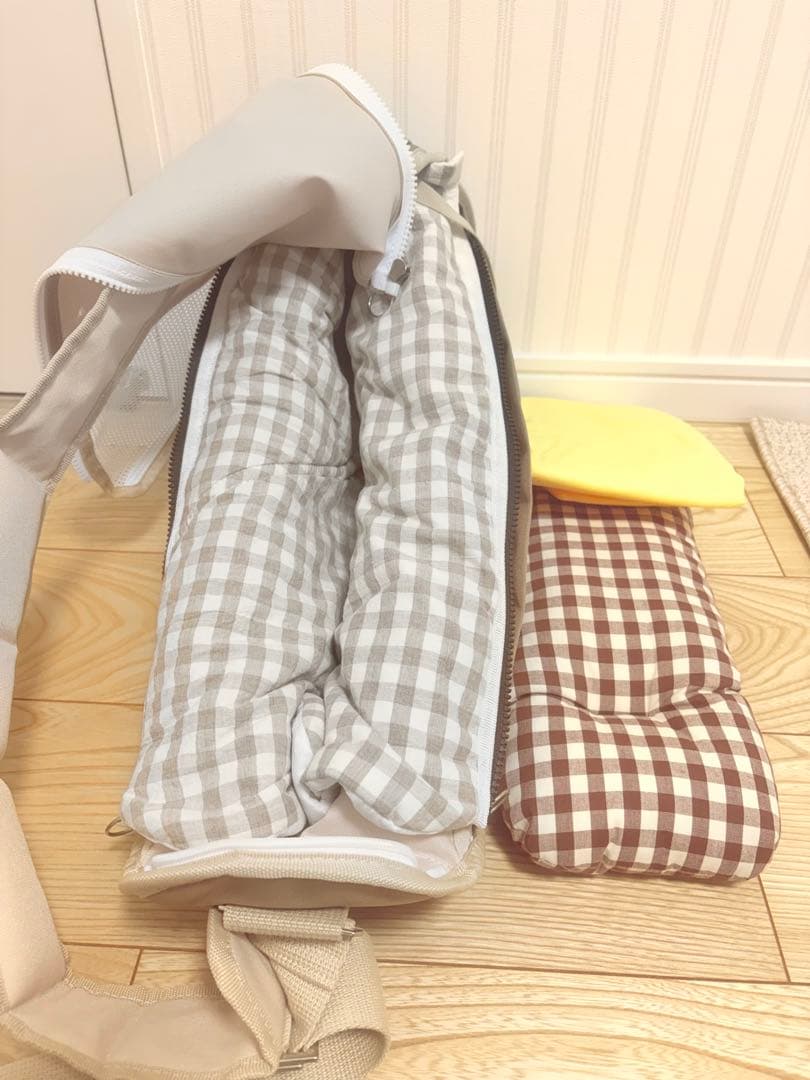 FUNDILE ベージュキャリーバッグ　スタンダード　「黄色い中敷きパッド」付属