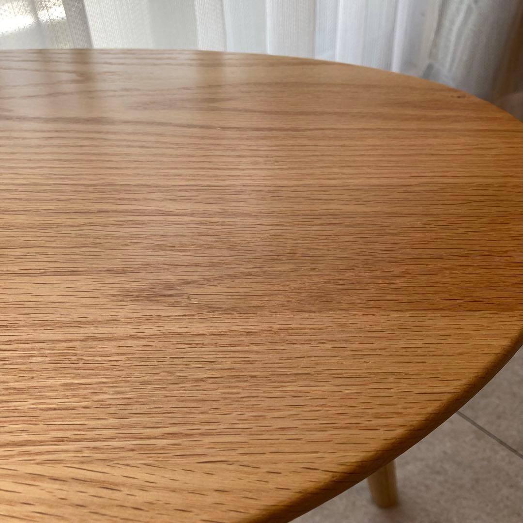 サイドテーブル2脚　ネストテーブル風　オーク無垢材