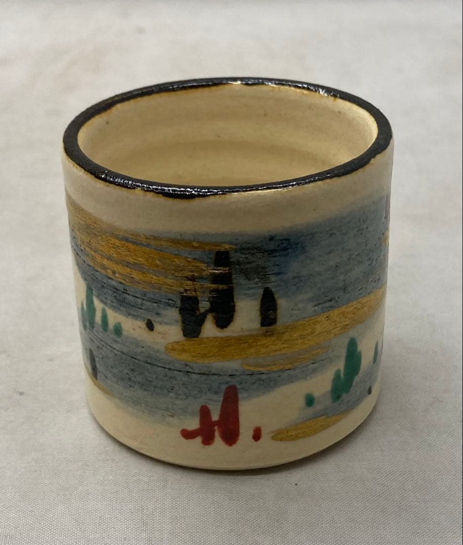 B533b「若草之画 蓋置」白井半七造　共箱　茶道具